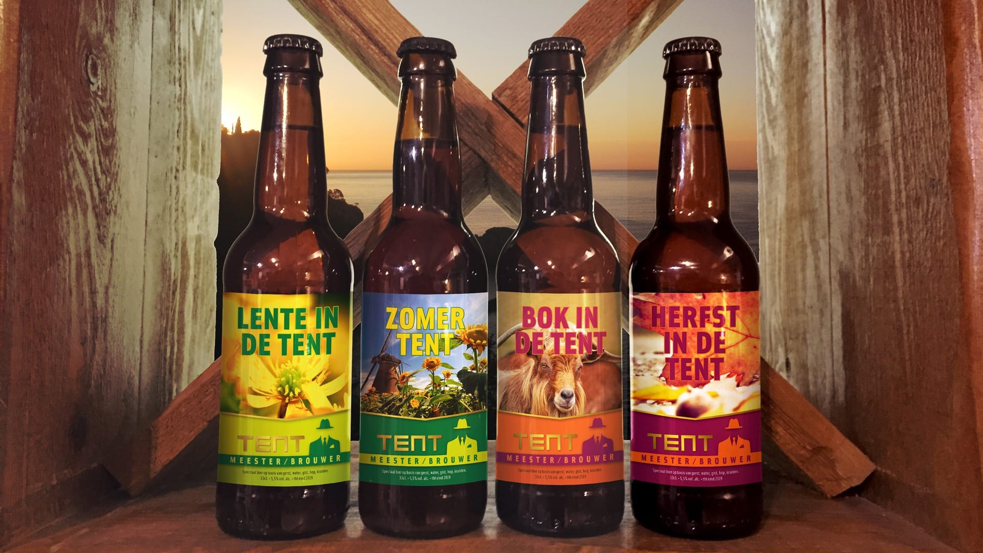 4 bier labels