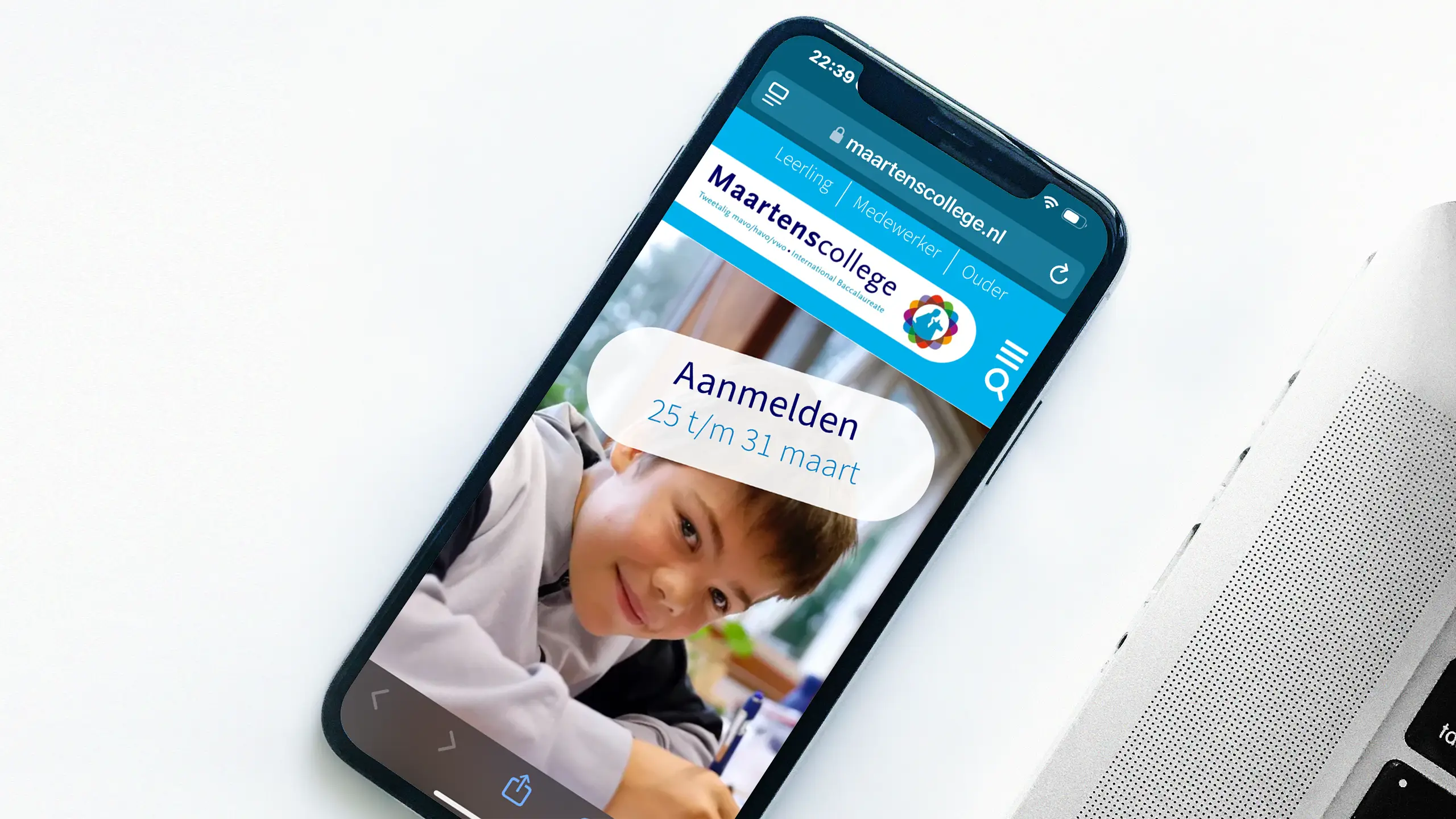 Webapplicatie realisatie Dorèl Extrabold voor Maartenscollege in Haren