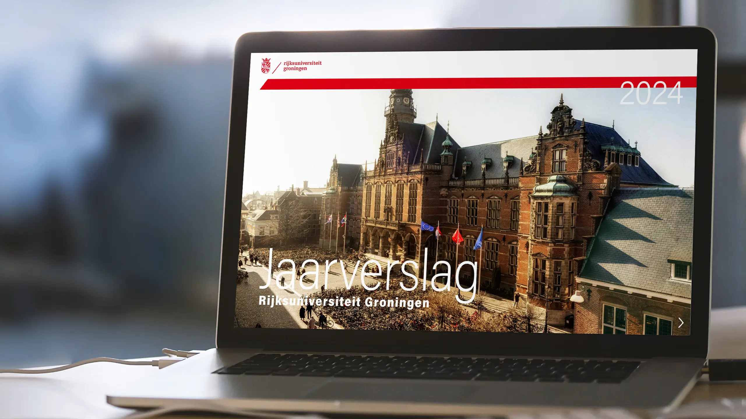 Realisatie online jaarverslag Rijksuniversiteit Groningen - Dorèl Extrabold